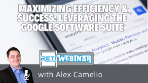 Maximizing Google Software Suite RETI Webinar Event YouTube Thumbnail image 2025
